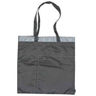 Shopping bag with decorative stitching